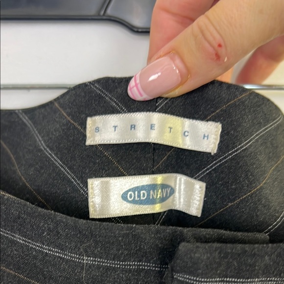 Women’s mid rise boot cut Black Pinstripe Pants - Picture 5 of 8